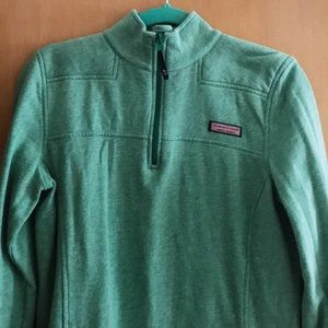 Vineyard vines turquoise quarter zip